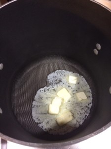 Butter melting.  Mmmmm!