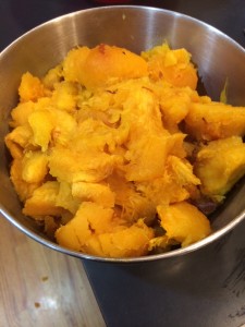 Pumpkin pulp!