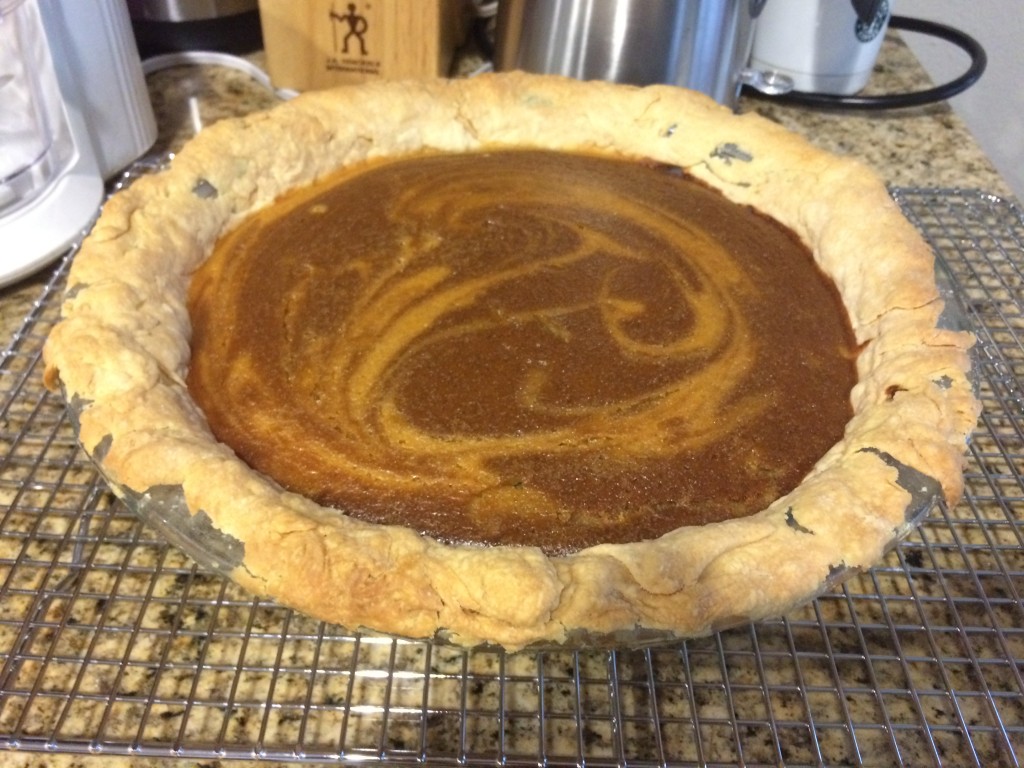 Marbled Yam and Acorn Squash Pie
